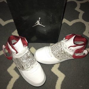 Air Jordan Fusion 20AJF 20White/Black Varsity Red